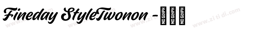 Fineday StyleTwonon 字体转换 Fineday StyleTwonon 字体转换